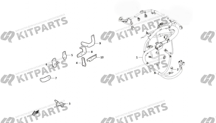 Проводка-двигатель Haval Wingle 7