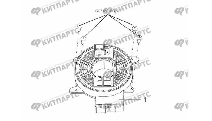 Блок подушки безопасности водителя Great Wall DW Hower H3