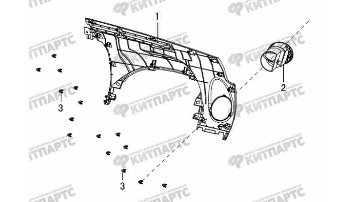 Накладка панели приборов верхняя левая Great Wall Hover H5